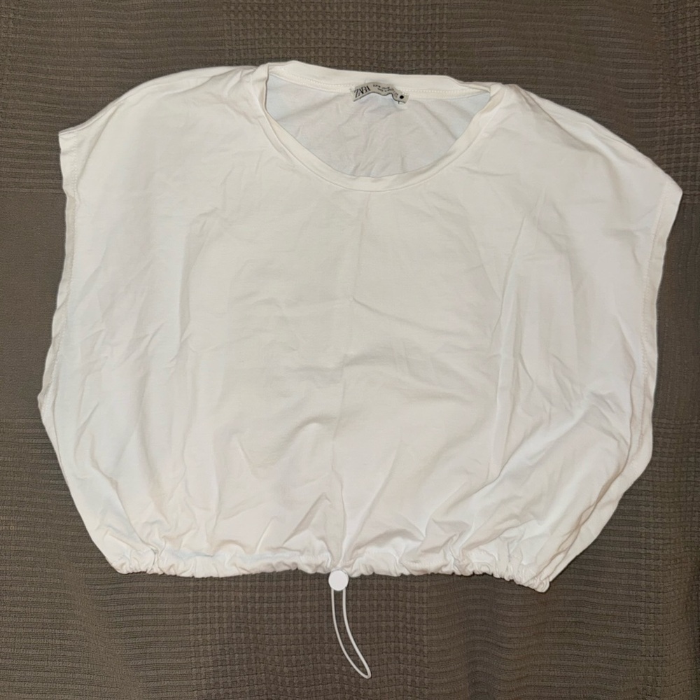 Zara White crop top